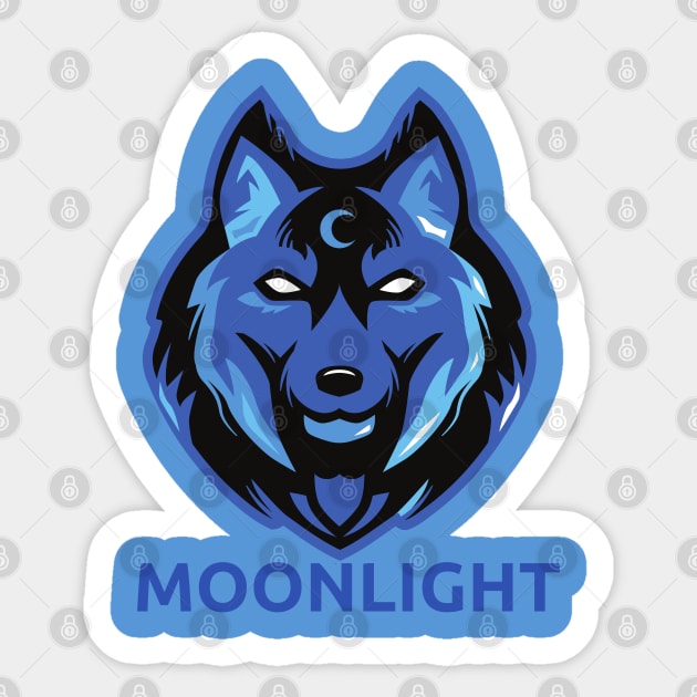 Wolf Night Sticker by Lore Vendibles